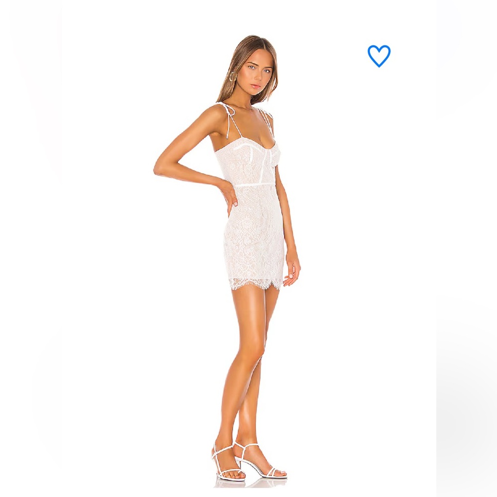 NWT - Superdown Lottie Lace Bustier Dress in White - size M - Picture 2 of 3